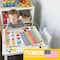 Hadley Designs 11" x 17" Colorful Preschool Educational Laminated Posters for Toddlers Set